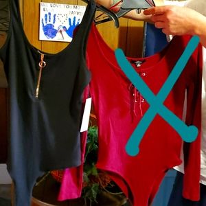 Womens one piece black tank